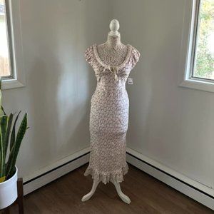 NWT Free People McKenna Velvet Midi Dress